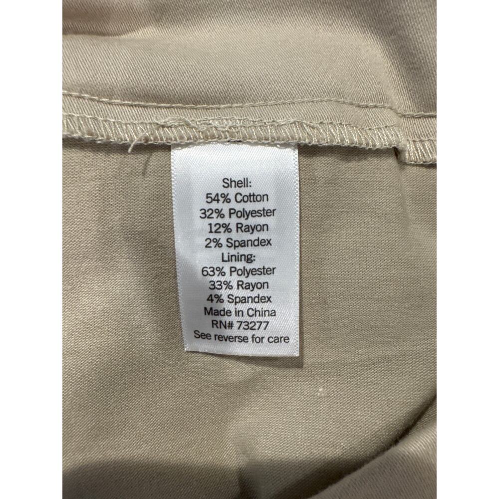 Croft & Barrow Mid Rise Khaki Skort Women's Size 8 Regular - Picture 11 of 12